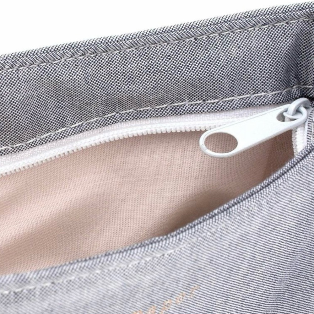 Sugar Paper Essentials Gingham and Chambray Pencil Pouch 2pk - Picture 6 of 8